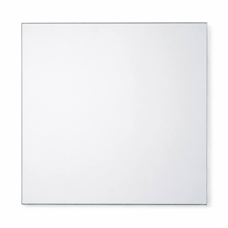 A 12" square mirror glass shown from a top-down perspective on a white background - thumbnail number 1