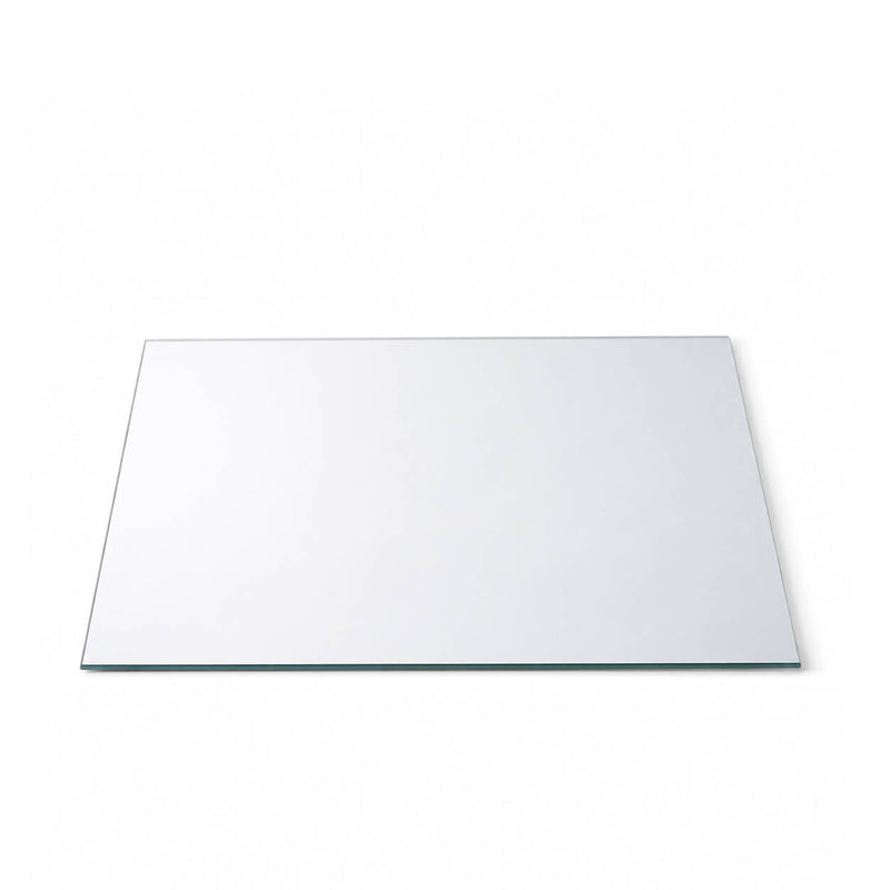 A 12 inch square mirror glass tray shown from an angled perspective on a white background - thumbnail number 2