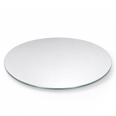 A 16 inch round mirror tray shown from an angled perspective on a white background - thumbnail number 2