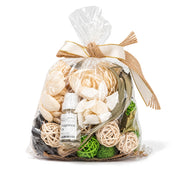 A clear bag of assorted potpourri fillers and fragrance oil tied with a ribbon - thumbnail number 1