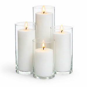 Richland Pillar Candles & Eastland Cylinder Holders Set of 4