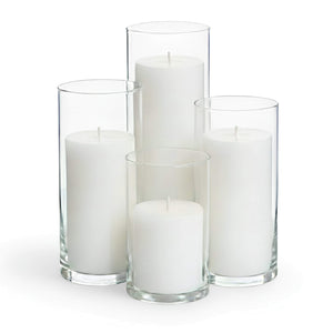 Richland Pillar Candles & Eastland Cylinder Holders Set of 4