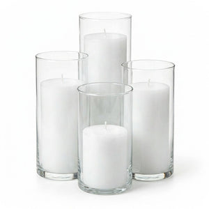 Richland Pillar Candles & Eastland Cylinder Holders Set of 4