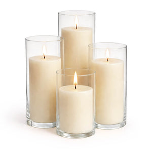 Richland Pillar Candles & Eastland Cylinder Holders Set of 4
