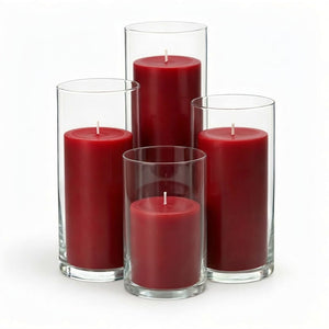 Richland Pillar Candles & Eastland Cylinder Holders Set of 4