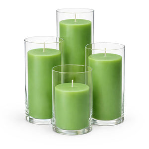 Richland Pillar Candles & Eastland Cylinder Holders Set of 4