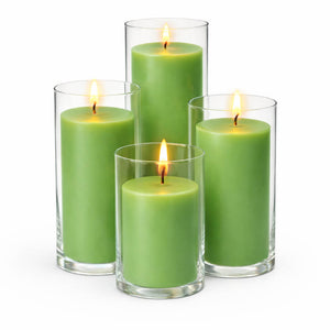 Richland Pillar Candles & Eastland Cylinder Holders Set of 4