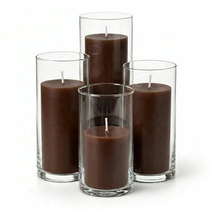 Richland Pillar Candles & Eastland Cylinder Holders Set of 4