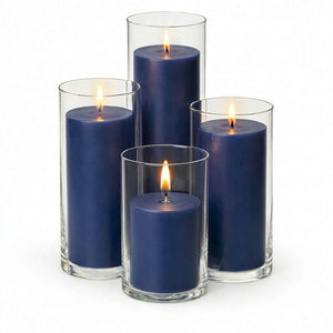 Richland Pillar Candles & Eastland Cylinder Holders Set of 4