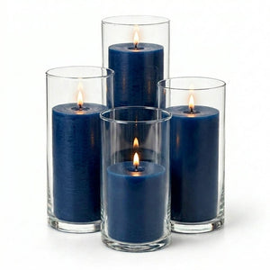 Richland Pillar Candles & Eastland Cylinder Holders Set of 4