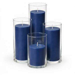 Richland Pillar Candles & Eastland Cylinder Holders Set of 4