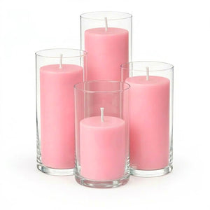 Richland Pillar Candles & Eastland Cylinder Holders Set of 4