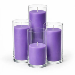 Richland Pillar Candles & Eastland Cylinder Holders Set of 4