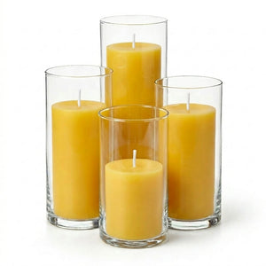 Richland Pillar Candles & Eastland Cylinder Holders Set of 4