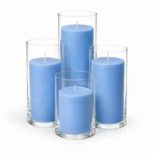 Richland Pillar Candles & Eastland Cylinder Holders Set of 4