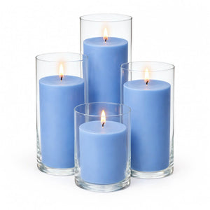 Richland Pillar Candles & Eastland Cylinder Holders Set of 4