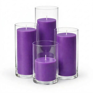 Richland Pillar Candles & Eastland Cylinder Holders Set of 4
