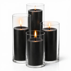 Richland Pillar Candles & Eastland Cylinder Holders Set of 4