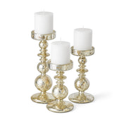 Richland Pillar Holders Unique Mercury Bubble - Set of 3 - thumbnail number 2