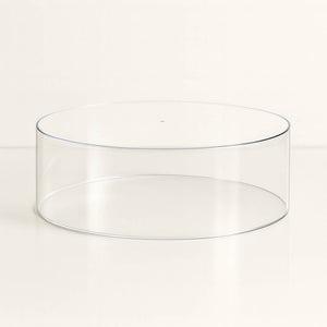 Round 14" Acrylic Cake Stand – Clear Transparent Display Box Fillable Pedestal Riser