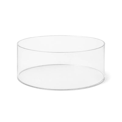 Round 14" Acrylic Cake Stand – Clear Transparent Display Box Fillable Pedestal Riser