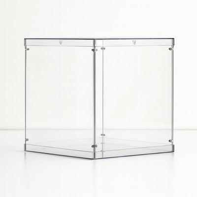 Acrylic 12" Clear Pedestal Riser – Transparent Display Box with Interchangeable Lid and Base - thumbnail number 1