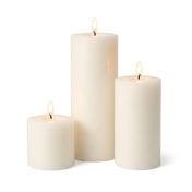 Richland Pillar Candles 3"x3", 3"x6" & 3"x9" Light Ivory Set of 18 - thumbnail number 2