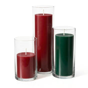 Richland Pillar Candles & Eastland Cylinder Holders Set of 3 - Christmas Time - thumbnail number 1