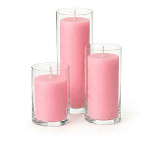 Richland Pillar Candles & Eastland Cylinder Holders Set of 3