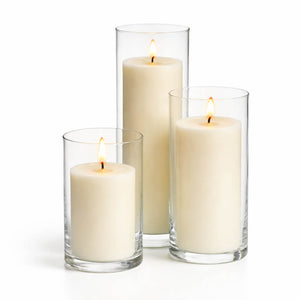 Richland Pillar Candles & Eastland Cylinder Holders Set of 36