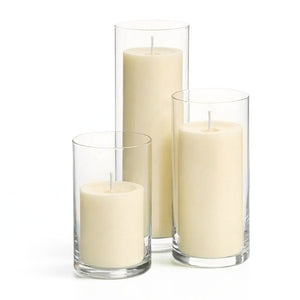 Richland Pillar Candles & Eastland Cylinder Holders Set of 36