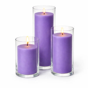 Richland Pillar Candles & Eastland Cylinder Holders Set of 3