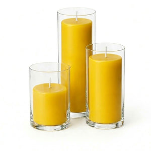 Richland Pillar Candles & Eastland Cylinder Holders Set of 3