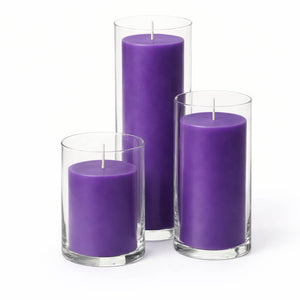 Richland Pillar Candles & Eastland Cylinder Holders Set of 36