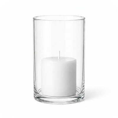 Richland Pillar Candle 3" & Eastland Cylinder Holder 6" Set of 12 (Choose your Color) - thumbnail number 1