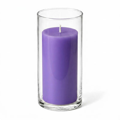 Richland Pillar Candle 6" & Eastland Cylinder Holder 7.5" inch Set of 12 (Choose your Color) - thumbnail number 17