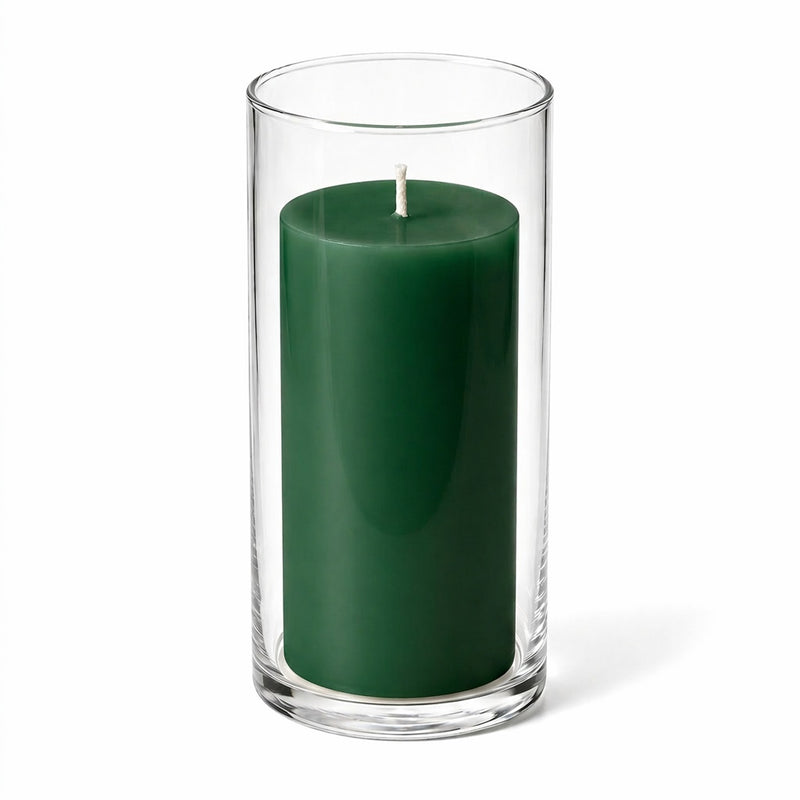 Richland Pillar Candle 6" & Eastland Cylinder Holder 7.5" inch Set of 12 (Choose your Color) - thumbnail number 27