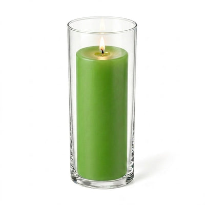 Richland Pillar Candle 9" & Eastland Cylinder Holder 10.5" Set of 12 (Choose your Color) - thumbnail number 8