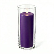 Richland Pillar Candle 9" & Eastland Cylinder Holder 10.5" Set of 12 (Choose your Color) - thumbnail number 22