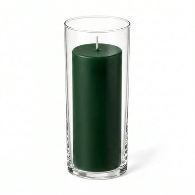 Richland Pillar Candle 9" & Eastland Cylinder Holder 10.5" Set of 12 (Choose your Color) - thumbnail number 29