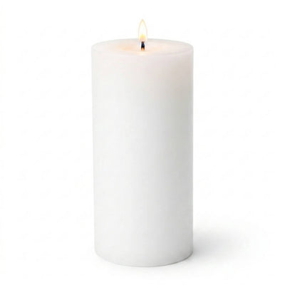 Richland Pillar Candles 3"x9" White Set of 12 - thumbnail number 2