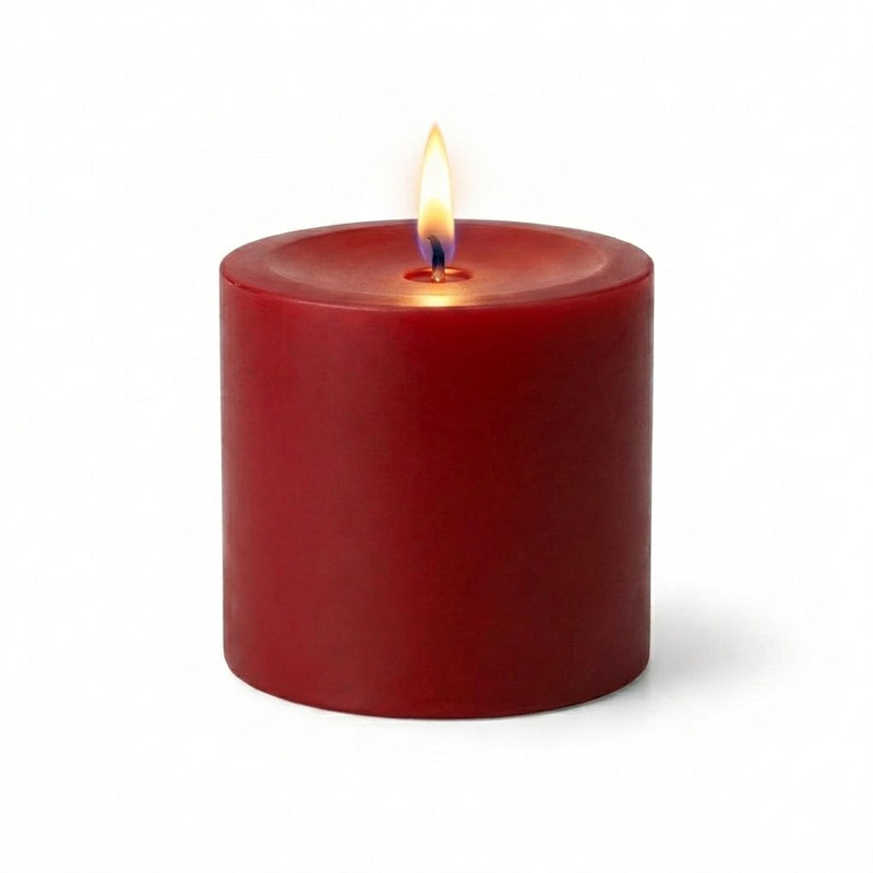Richland Pillar Candle 3"x3" Red - thumbnail number 2