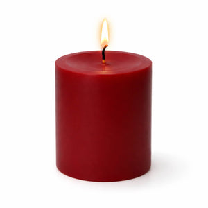 Richland Pillar Candles 3"x3" Red Set of 12