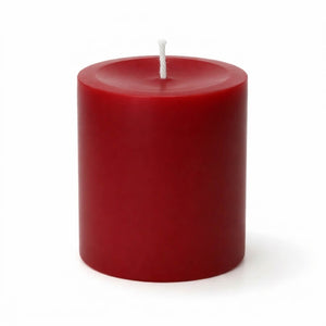 Richland Pillar Candles 3"x3" Red Set of 12