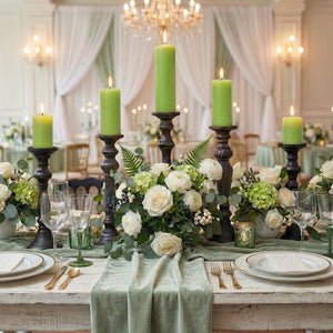 Richland Pillar Candle 3"x3" Green