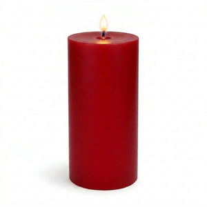 Richland Pillar Candles 3"x6" Red Set of 6