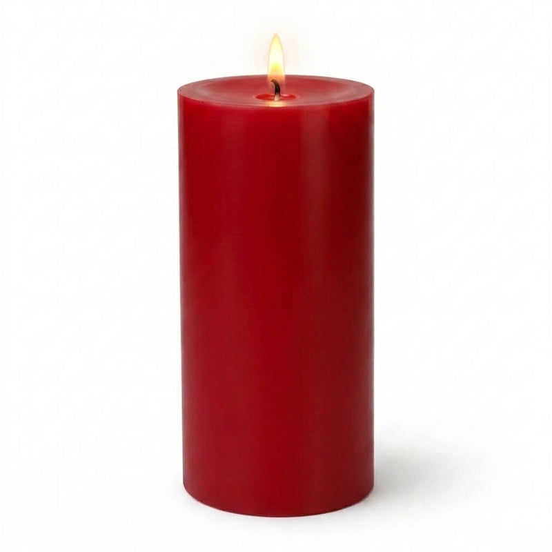 Richland Pillar Candle 3"x9" Red - thumbnail number 2