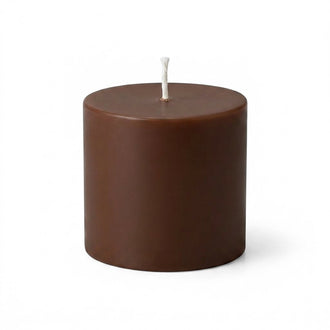 Richland Pillar Candle 3"x3" Brown