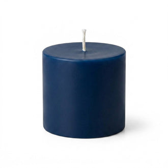 Richland Pillar Candle 3"x3" Navy Blue