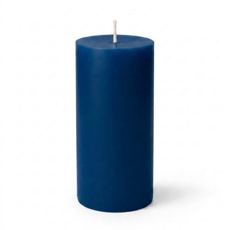 Richland Pillar Candle 3"x6" Navy Blue